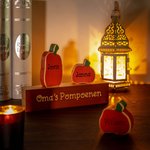 Gepersonaliseerde Pompoenen Familie Blok Set Herfst Houten Teken Decor Voor Thuis Tafel Plank Halloween Thanksgiving Cadeaus