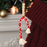 Decorazione personalizzata di bastoncini di zucchero fatti a mano con carta Regalo di Natale per amici di famiglia