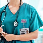 Personalized Glitter Nurse Acrylic Badge Reel Text with Gemstone Birthday Christmas Gift for Nurse Doctor Medical Staff