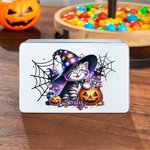 Personalised Watercolour Pumpkin Animal Bat Food Grade Metal Sweets Chocolate Tin with Name Halloween Gift for Kids