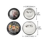 Personalised Wedding Funeral Memorial Photo Button Pin Badge with Name Year and Text In Remembrance Sympathy Gift for Loss of Loved One