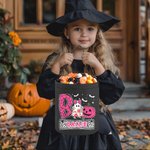 Personalized Pumpkin Ghost Bat Candy Basket with Name Funny Halloween Gift for Boys Girls