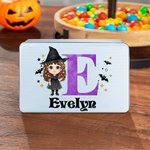 Personalizzato Halloween Costumi Cartoon Nome Latta per Candy Cioccolato Regalo di Halloween per i bambini