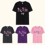 Maglietta personalizzata per bambini in 100% cotone con nome, disponibile in multicolore, regalo di Halloween per bambini e bambine.