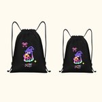Bolsa de caramelos con cordón personalizada con nombre Fiesta de Halloween Truco o Truco Regalo para niños