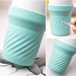 Gepersonaliseerde Multicolor beschermende siliconen bodem laars & Daisy rietjesdeksel met initiaal voor Stanley Tumbler accessoire verjaardagscadeau v