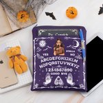 Personalized Gothic Witch Ouija Board Waterproof Zippered Book Sleeve with Pocket Halloween Birthday Gift for Teacher Bookworm Ouija Lovers