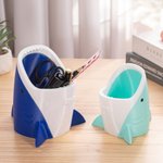 Personalised 3D Printed Shark Pencil Holder with Name Desk Decor Large Capacity Home Organizer Gift for Shark Lover