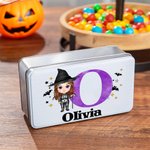 Personalizzato Halloween Costumi Cartoon Nome Latta per Candy Cioccolato Regalo di Halloween per i bambini