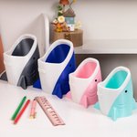 Personalised 3D Printed Shark Pencil Holder with Name Desk Decor Large Capacity Home Organizer Gift for Shark Lover