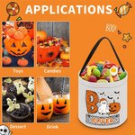 Personalized Pumpkin Ghost Bat Candy Basket with Name Funny Halloween Gift for Boys Girls