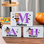 Personalizzato Halloween Costumi Cartoon Nome Latta per Candy Cioccolato Regalo di Halloween per i bambini