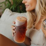 Gepersonaliseerd Tand Geboorte Bloem 20oz Naam Bier Kan Glas met Bamboe Deksel en Rietje Waardering Afstudeergeschenk voor Tandartsen Hygiënisten