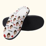 Personalizzato gelato pizza ananas faccia foto Avatar cotone peluche pantofole casa scarpe con nome regalo di compleanno per la famiglia amico
