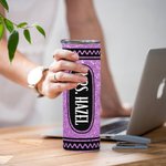 Personalized Glitter Crayon Food-Grade 20oz Skinny Tumbler with Name and Straw Teacher Appreciation Back to School Gift for Teacher