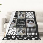 Favourite Hello, Hardest Goodbye Pet Photo Plush Blanket