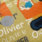 Personalized Multicolor Work Vehicles Construction Trucks Soft Throw Blanket with Name  Home Decor Birthday Christmas Gift for Boys