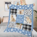 Favourite Hello, Hardest Goodbye Pet Photo Plush Blanket
