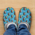 Personalizzato gelato pizza ananas faccia foto Avatar cotone peluche pantofole casa scarpe con nome regalo di compleanno per la famiglia amico