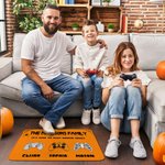 Gepersonaliseerde Pompoen Vampier Zombie Skelet Gamepad Deurmat met Naam Antislip Home Decor Halloween Herfst Cadeau voor Familie Videogame Liefhebbers