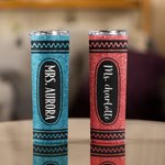 Personalized Glitter Crayon Food-Grade 20oz Skinny Tumbler with Name and Straw Teacher Appreciation Back to School Gift for Teacher