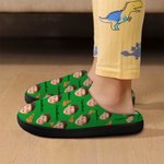 Personalizzato gelato pizza ananas faccia foto Avatar cotone peluche pantofole casa scarpe con nome regalo di compleanno per la famiglia amico