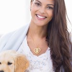 Personalisierte gravierte Hund Katze Herz Halskette mit Namen Geburtstag Gedenkgeschenk für Tierliebhaber