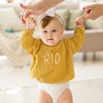 Maglione personalizzato in 100% cotone con nome ricamato Regalo di compleanno autunnale per neonati e nuovi genitori
