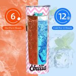 Gobelet skinny 20oz personnalisé avec nom et paille Cadeau d'anniversaire de vacances d'été pour elle