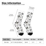 Personalized Multi-color Cute Paw Dog Cat Portrait Socks with Name Christmas Birthday Gift for Pet Lover