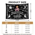 Personlig Ouija-bräda Häxa Design Gobeläng med namn Halloween Väggdekoration Present till familjen