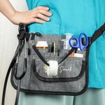 Personalised Portable Birth Flower Stethoscope Multi-compartment Waist Bag with Stethoscope Tape Holder Appreciation Christmas Gift for Medical Staff