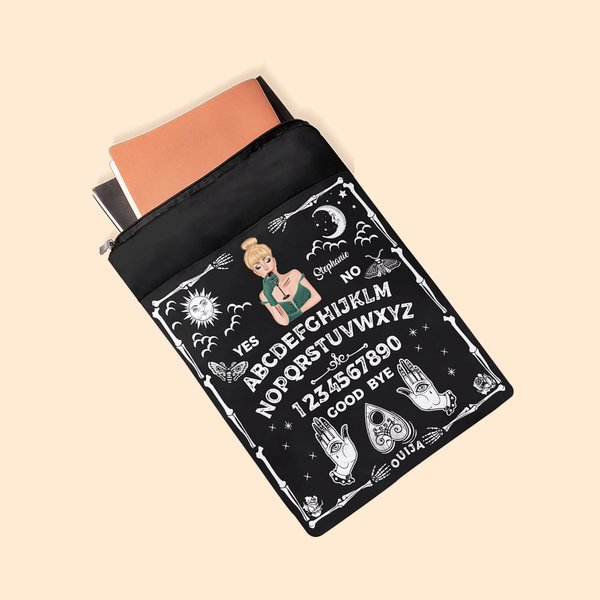 Funda impermeable con cremallera para libros con bolsillo para regalo de cumpleaños de Halloween para profesores, ratones de biblioteca y amantes de l