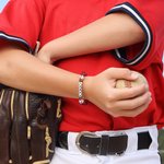 Personalizada Multicolor Baloncesto Béisbol Deporte Pulsera elástica de cuentas con nombre Deportes Fiesta Equipo Regalo para los amantes del deporte