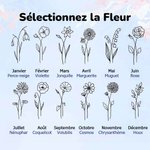 Cahier A5 en Cuir PU Personnalisé avec Nom et Fleur de Naissance Gravés Carnet avec Stylo en Bois Cadeau Anniversaire Noël pour Professeur Élève