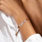 Personalized Minimalist Adjustable 1-8 Birth Flower Waxed Line Bracelet Charm Jewelry Birthday Christmas Gift for Women