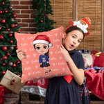 Personalisierte niedlichen Cartoon Charakter Name Throw Kissen Abdeckung Home Decor Geburtstag Weihnachten Geschenk für Mädchen Jungen