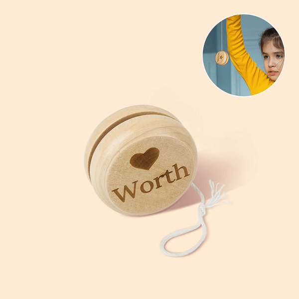 Personalised Retro Wooden Yoyo with Engraved Pattern and Name Educational Toy Children's Day Birthday Gift for Kid Yoyo Lover