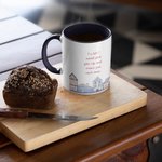 Gepersonaliseerde I Wish I Could Move You Next Door Keramische Koffiemok met Naam Vriendschap op Lange Afstand Kerstcadeau voor Vrienden