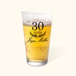 Gepersonaliseerd Modern Minimalistisch Pensioen Jaren 16oz Highball Bier Pint Glazen met Naam Pensioen Gift voor Mannen Likeurliefhebbers