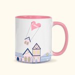 Gepersonaliseerde I Wish I Could Move You Next Door Keramische Koffiemok met Naam Vriendschap op Lange Afstand Kerstcadeau voor Vrienden
