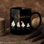 Personalized Dog Cat Balloon Pattern Halloween Portrait Mug with Name Gift for Friend Family