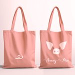 Personalizada Doble Cara Bolsa de Animales con Texto Colorido Arte Bolsa de Tote Accesorio Regalo de Vacaciones para Amantes de la Naturaleza Amantes 
