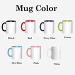 Personalized Birth Flower Stethoscope 11oz Ceramic Mug with Name Birthday Christmas Gift for Doctor Nurse