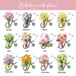 Personalized Birth Flower Stethoscope 11oz Ceramic Mug with Name Birthday Christmas Gift for Doctor Nurse