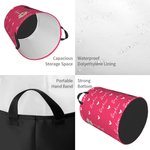 Personalizzato personaggio dei cartoni animati cesto portabiancheria con manico nascita fiore nome compleanno regalo di Natale per ragazze ragazzi