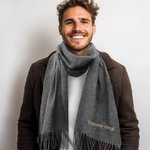 Personalisierter super weicher Schal mit Geburtsblume Namen Stickerei Schultertuch Party Geburtstag Winter Weihnachten Geschenk für Familie Freunde