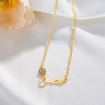 Gepersonaliseerde sierlijke boze oog Arabische naam hanger ketting islamitische bescherming sieraden verjaardag Eid Gift voor vrouwen