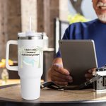 Gepersonaliseerde I'm Retired 40oz Geïsoleerde Tumbler met Tekst Dagelijks Gebruik Gelukkige Pensionering Afscheidscadeau voor Coworker Gepensioneerde