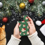 Personalizada Divertida Cara de Gato Perro Mascota Nombre Funda de Teléfono para iPhone Cumpleaños Navidad Regalo para Amante de Mascotas Propietario